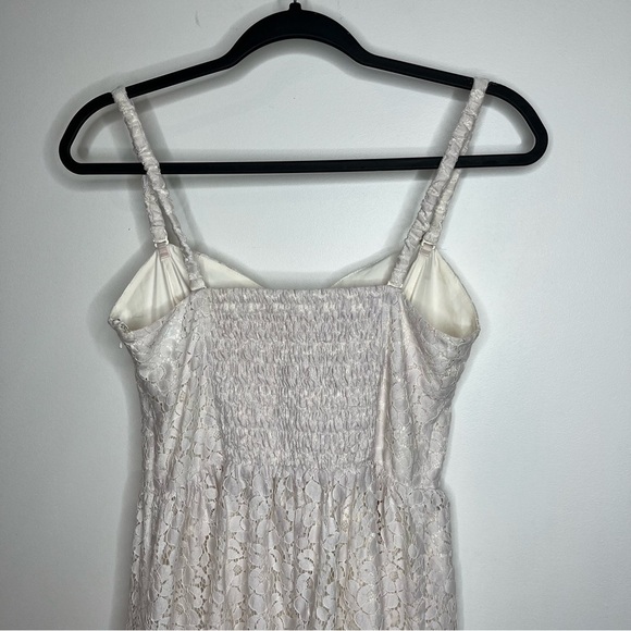 Talula Aritzia Women's Size 6 Debutante Off White Lace Mini Cocktail Dress Lined - Picture 6 of 16
